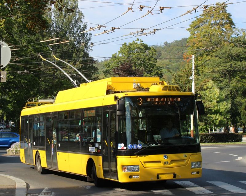 Der Wagenpark wurde 2020 durch acht neue Batterie-Trolleybusse SOR/Skoda 30Tr erneuert! Foto: J. Lehmann, 17.09.2020