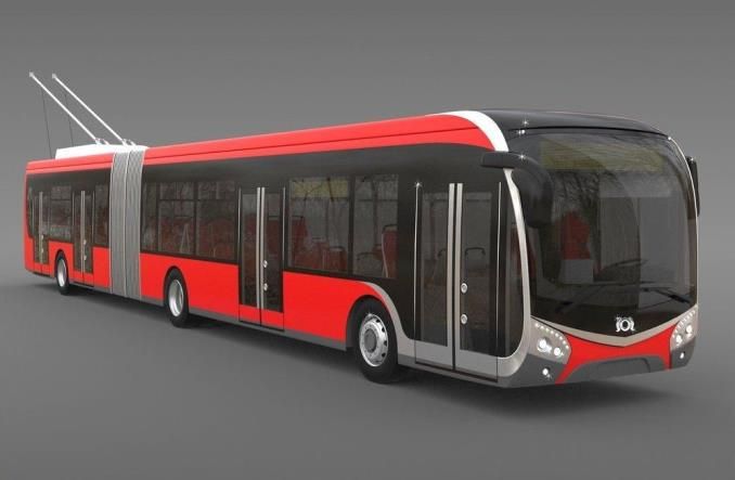 Trolleybus SOR TNS 18, Autor der Visualisierung: SOR Libchavy, siehe Pressemitteilung der DPP vom 14.01.2022