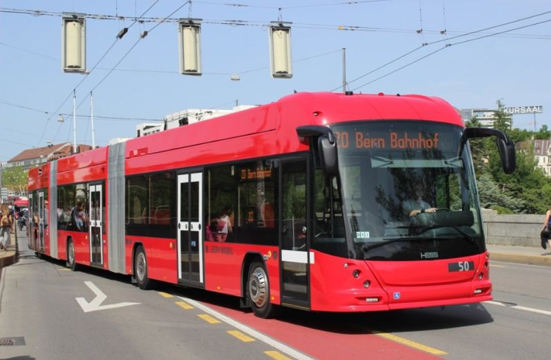 Der zuletzt gelieferte LighTram 50 im Einsatz auf der Linie 20 auf der Lorrainebrücke am 14.6.2019. Aufnahme: J. Lehmann