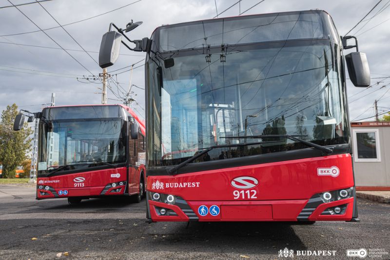 Vorstellung der beiden neuen Trolleybusse am 22.10.2021, Foto: BKK, siehe: