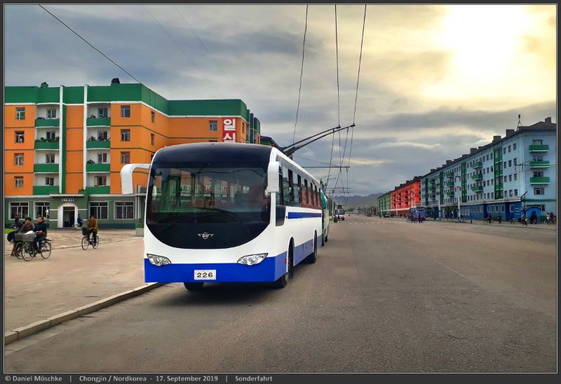 Einer der zwei 2019 neu beschafften Jipsam-Trolleybusse ist Wagen-Nr. 226, hier am 17.09.2019. Foto: Daniel Möschke