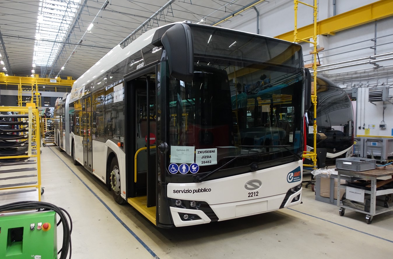 Am 24.10.2024 wird der Wagen 2212 bei der Firma Skoda elektrisch komplettiert. Foto: J.Lehmann