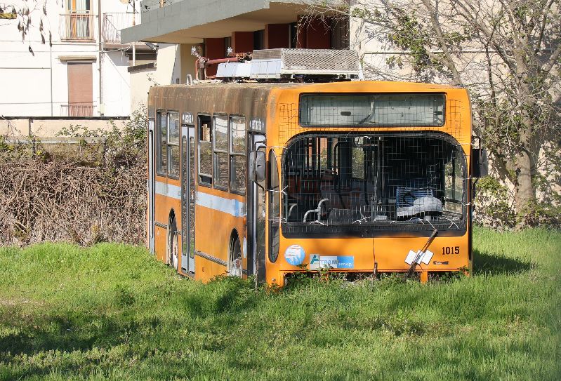Volvo/Mauri Trolleybus 1015 abgestellt seit 2009. Foto: Budach