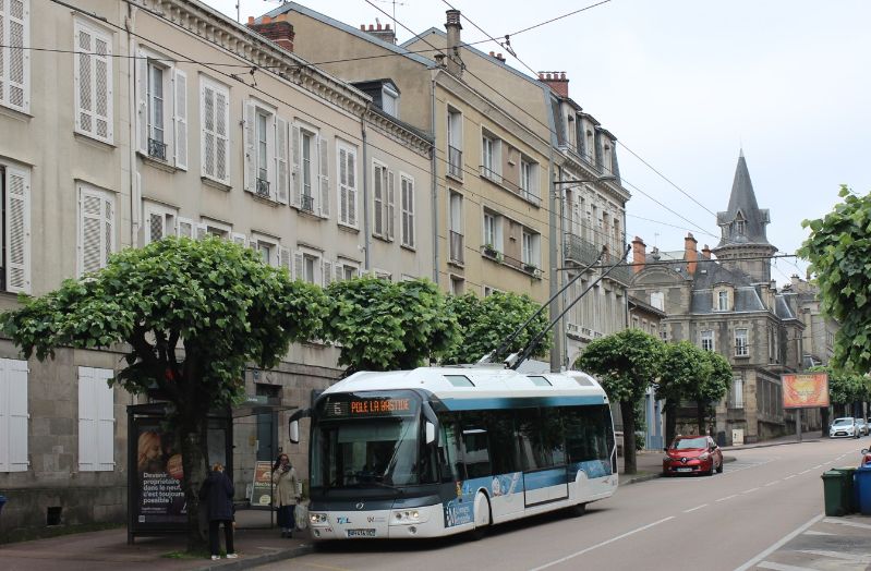 Die neuen Trolleybusse sollen in den kommenden Jahren die 27 Cristalis der Baujahre 2006-2011 ersetzen, hier Wagen 116 als Linie 6 am 23.5.2023. Foto: J.Lehmann