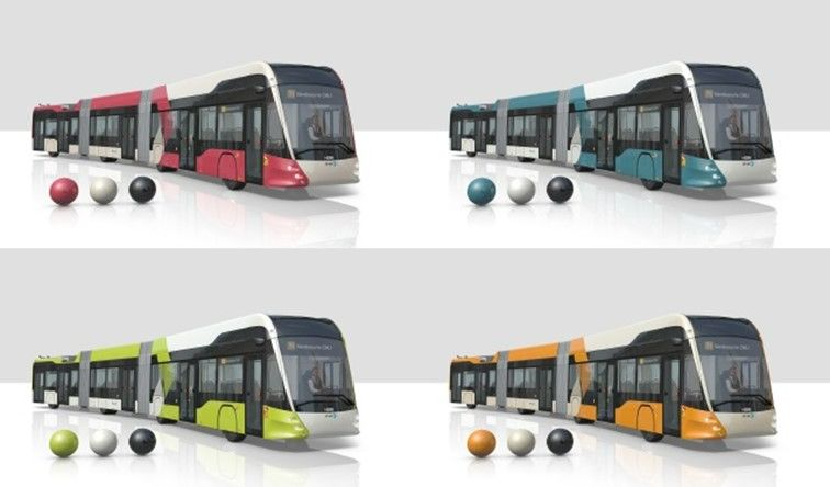 Farbauswahl für die neuen Trolleybusse. Foto: Metropole GrandNancy, siehe: