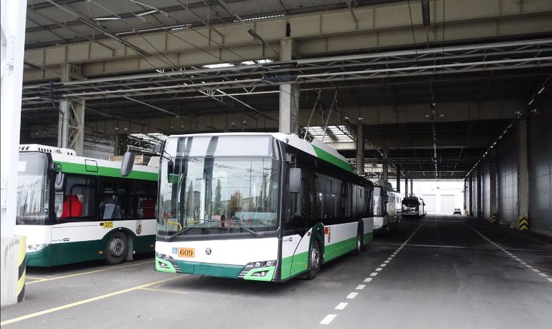 Der Solaris/Skoda 26Tr Nr.609 ging Ende 2023 in Betrieb. Foto: J. Lehmann, 24.10.24