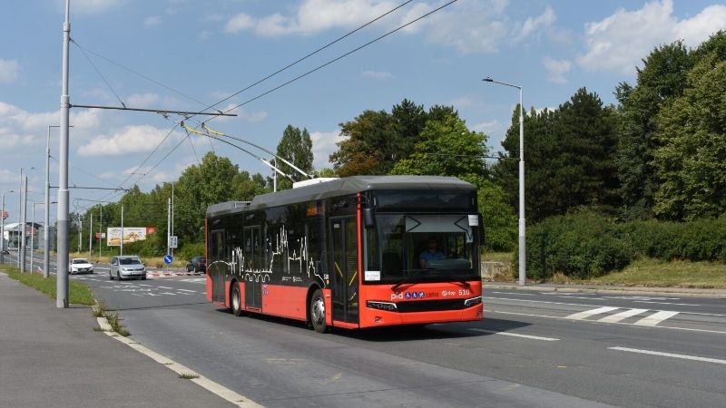 Testfahrten mit dem Bozankaya SNG 12T Nr.510. Foto: Libor Hinčica, siehe:
