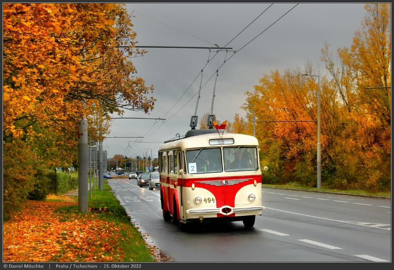 Skoda 8Tr Nr. 431 verkehrte als zweiter der fünf historischen Trolleybusse. Foto: Daniel Möschke
