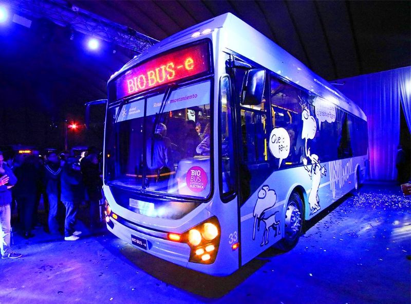 Der neue Trolleybus bei der Pressevorstellung. Pressebild