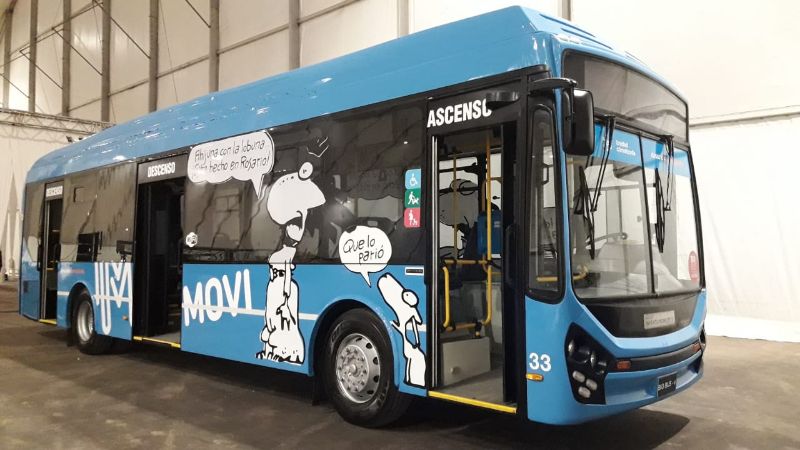 Der neue Biobus Trolleybus für Rosario. Pressebild