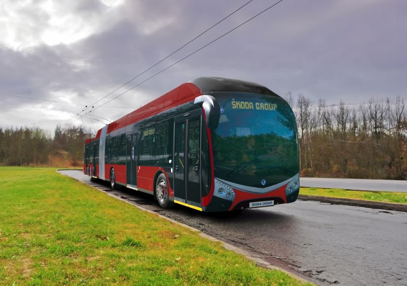 So sollen die 35 neuen Gelenkwagen aussehen. Bild: Skoda