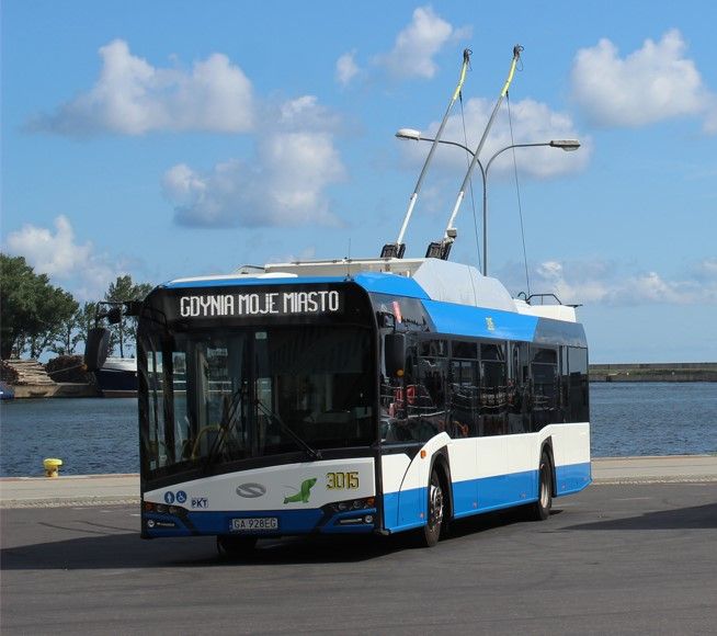 Präsentation des Solaris Trollino 12 im Hafen von Gdynia im Juni 2019. Foto: J. Lehmann