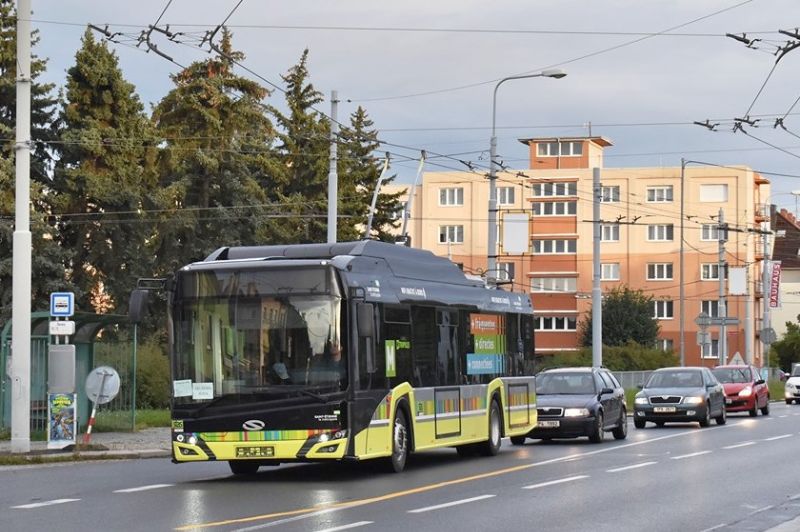 Probefahrt des ersten Solaris/Skoda im Pilsener Netz Anfang September 2019. Foto: Zdeněk Kresa