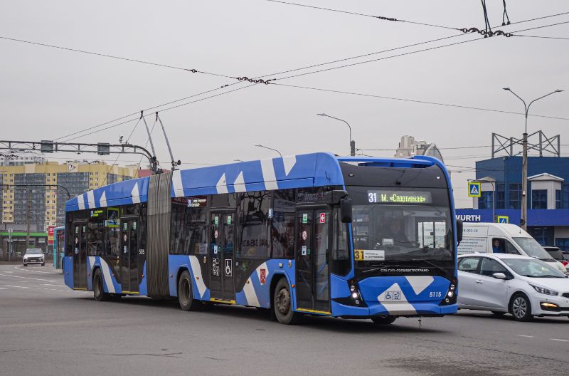 VMZ-6215.01 “Premier” Nr. 5115 als Linie 31 am 20.3.2024. Foto: Vladimir Velichko